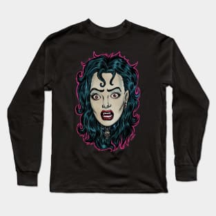 Vampiress Frankenhorrors Vintage monster movie graphic Long Sleeve T-Shirt